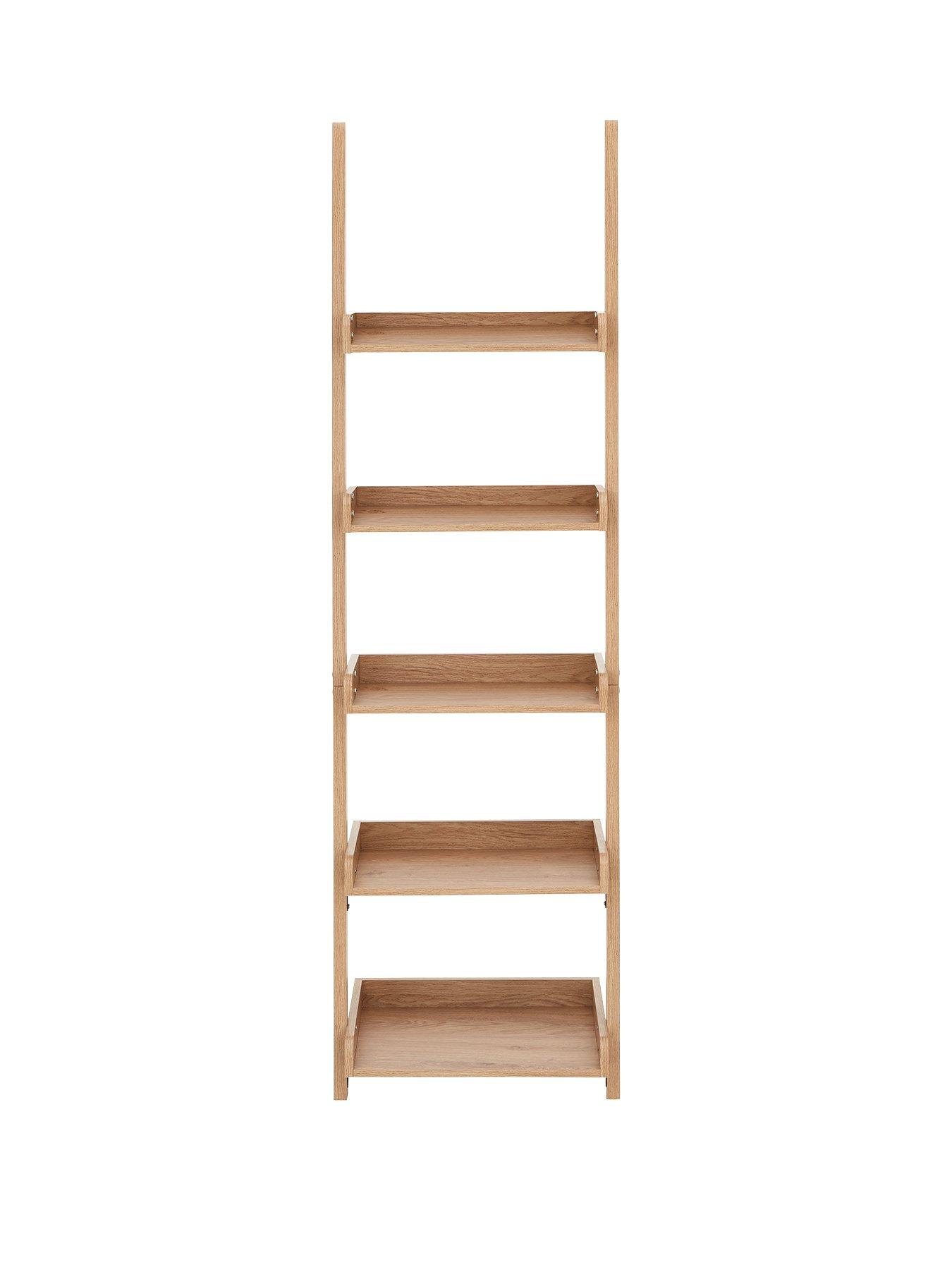 Oak Effect Ladder Shelf atelieryuwa.ciao.jp