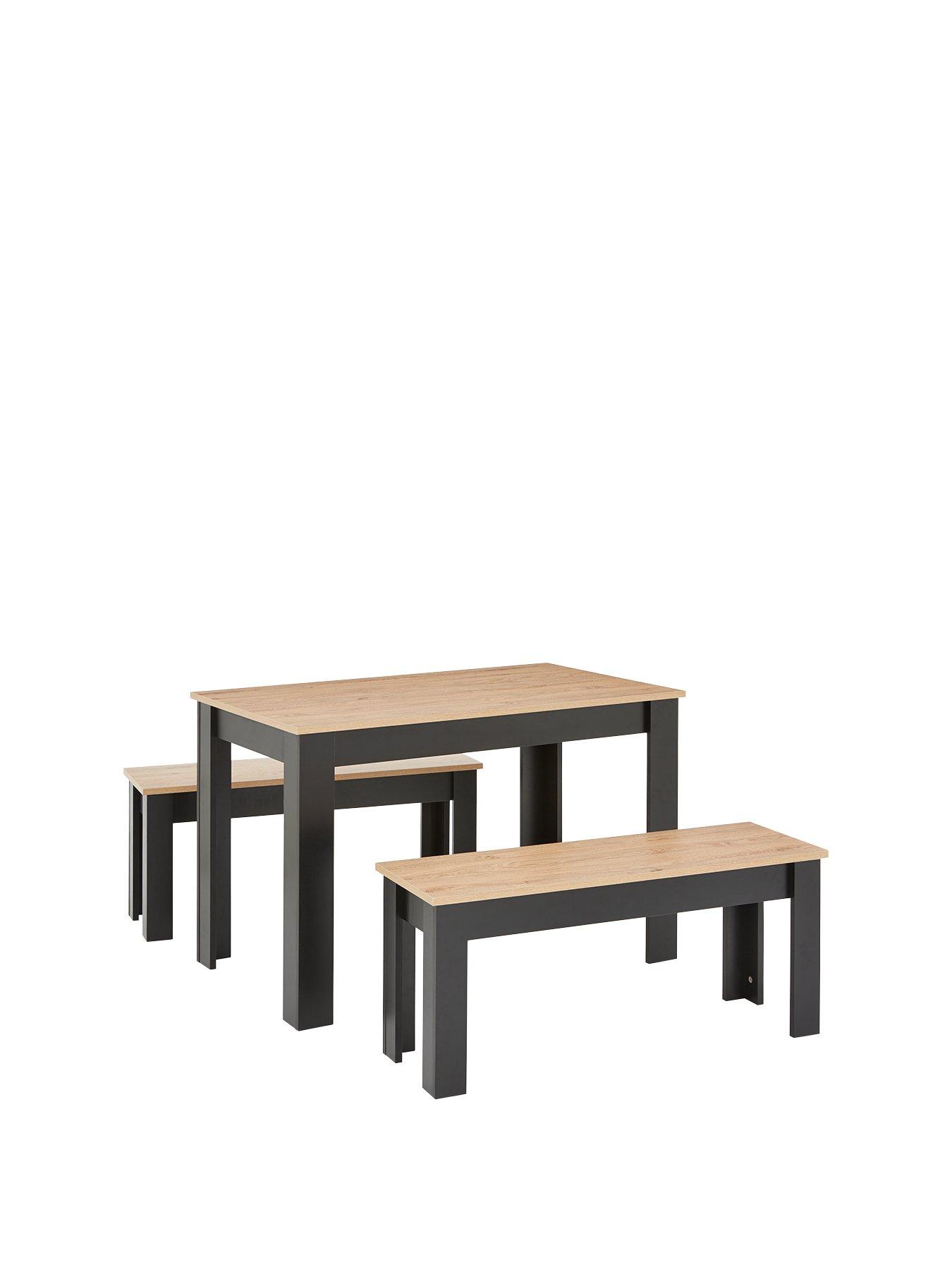 Boston 120 Cm Dining Table And 2 Benches Very Co Uk
