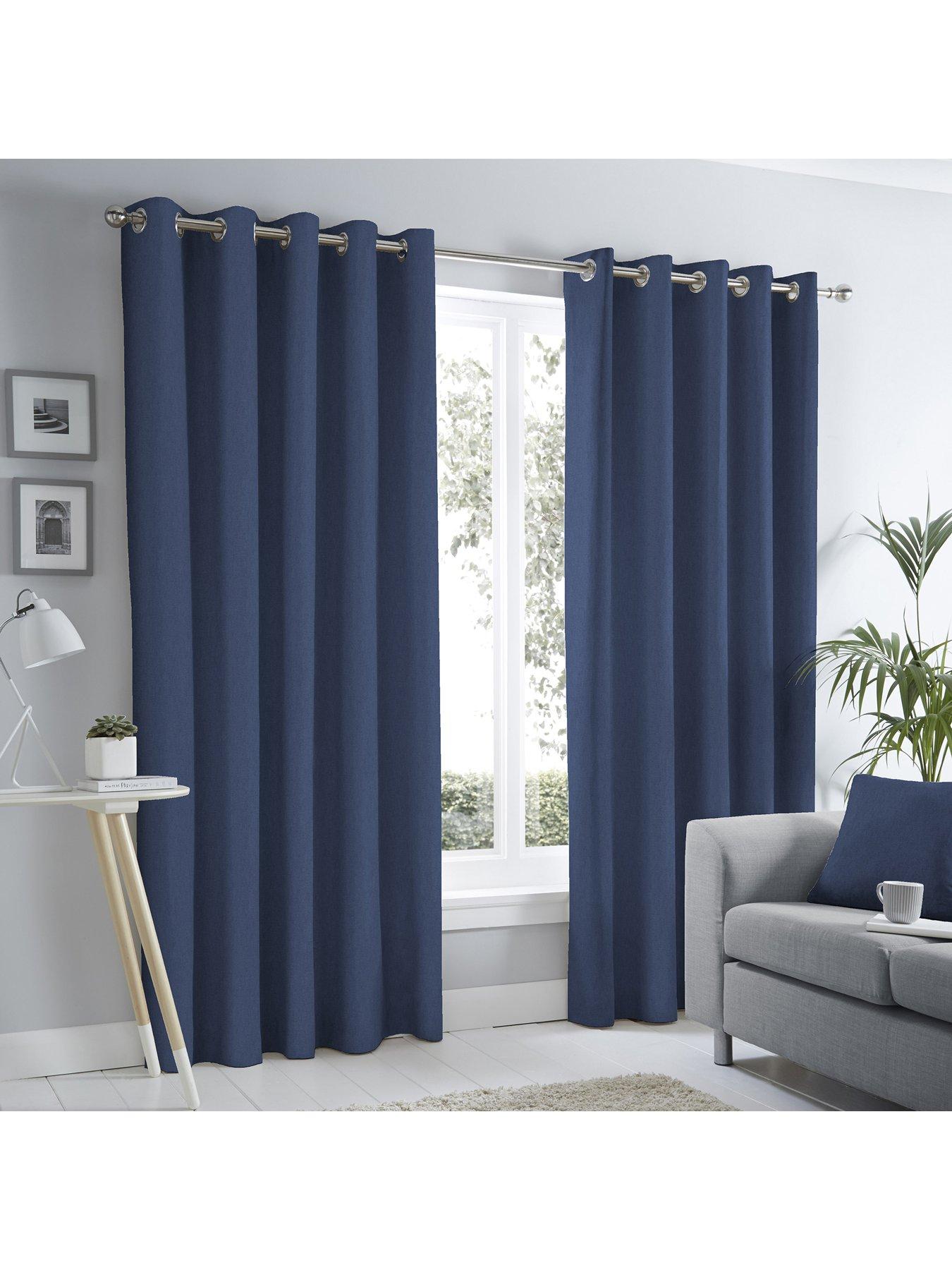 undefined Sorbonne Lined Eyelet Curtains