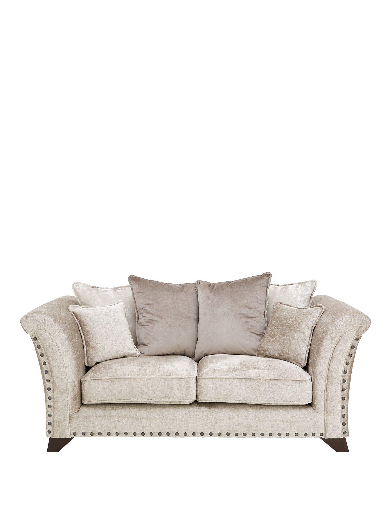 Product photograph of Very Home Caprera Fabric 2 Seater Scatter Back Sofa from very.co.uk