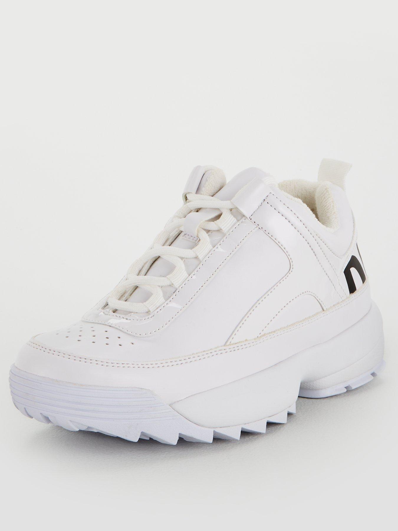 DKNY Dani Lace Up Sneaker - White 