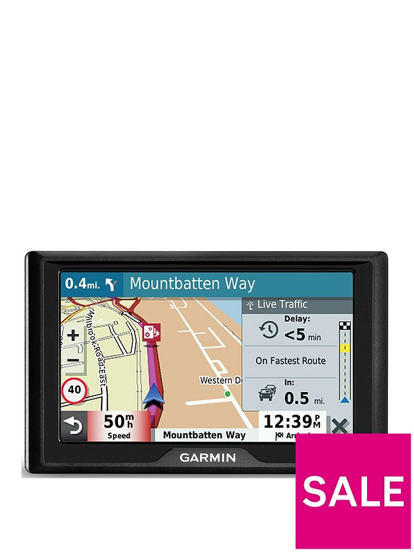 Garmin Drive 52 EU MT-S 5-inch Sat Nav with Map for UK, Ireland & Full Europe, Live Traffic, Speed Camera and Other Driver Alerts | very.co.uk
