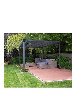 Product photograph of Canopia By Palram Gazebo Milano 3000 from very.co.uk