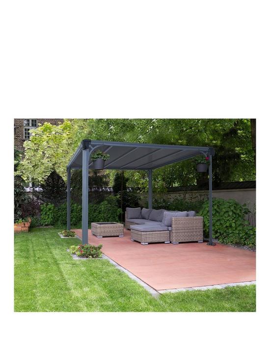front image of canopia-by-palram-gazebo-milano-3000
