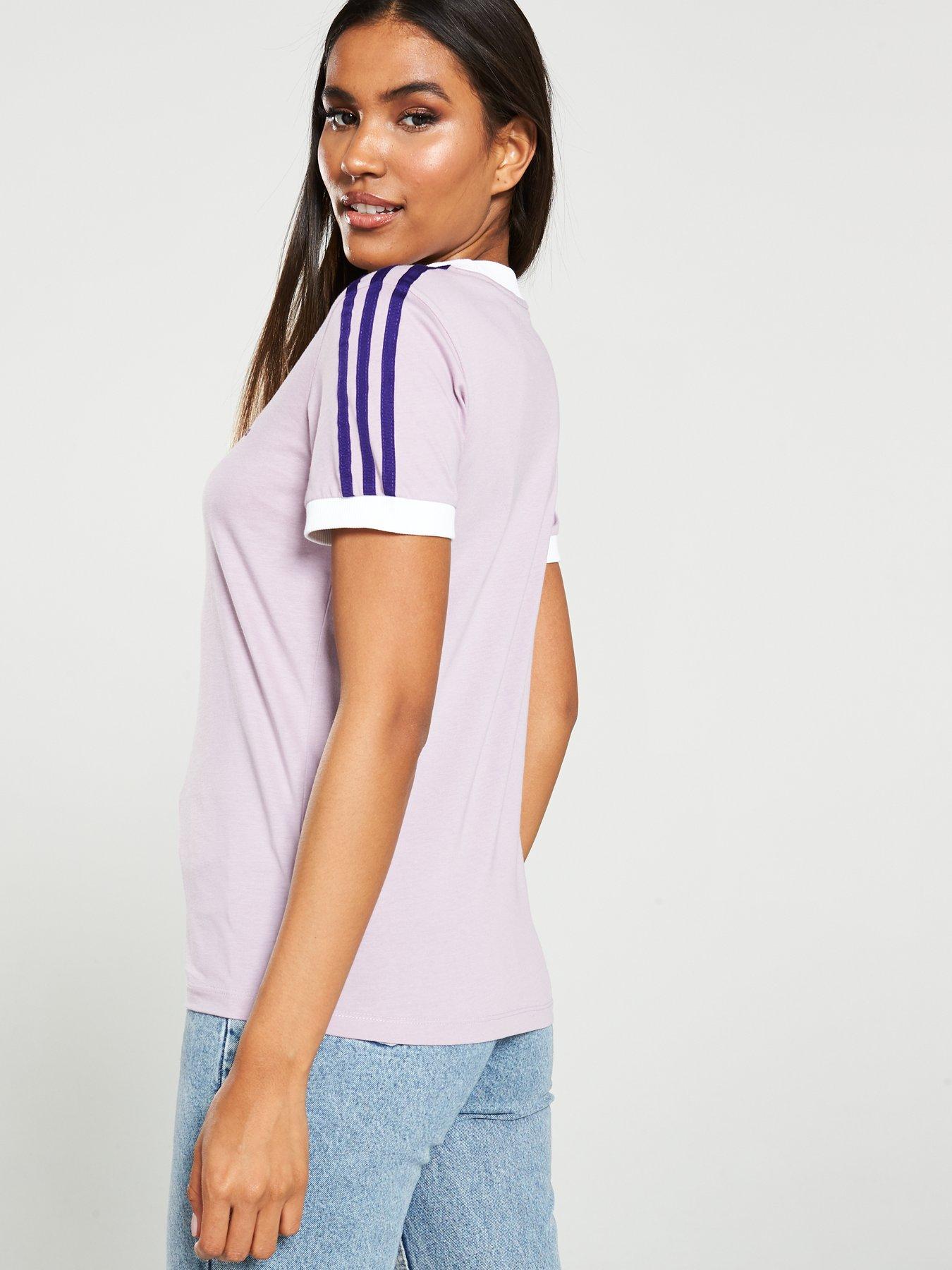 lilac adidas t shirt