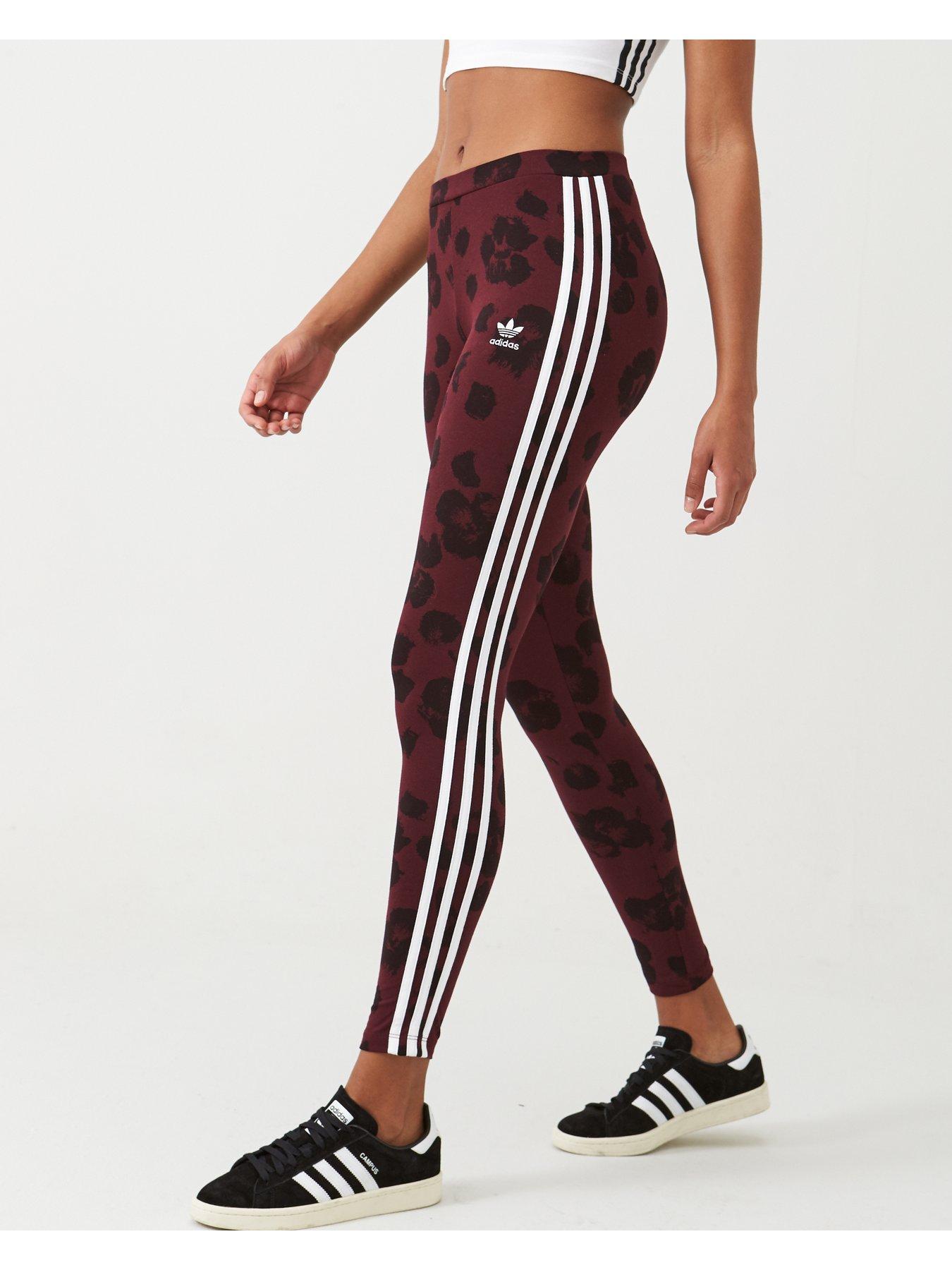 adidas maroon tights