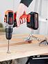  image of black-decker-18v-lithium-ion-combi-hammer-drill-with-2-batteries-165-accessories-with-kitbox