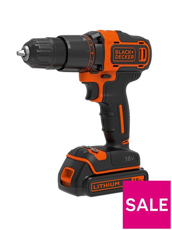 stillFront image of black-decker-18v-hammer-drill-and-impact-driver-twin-nbspkit-bck25s2s-gb