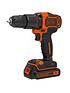  image of black-decker-18v-hammer-drill-and-impact-driver-twin-nbspkit-bck25s2s-gb