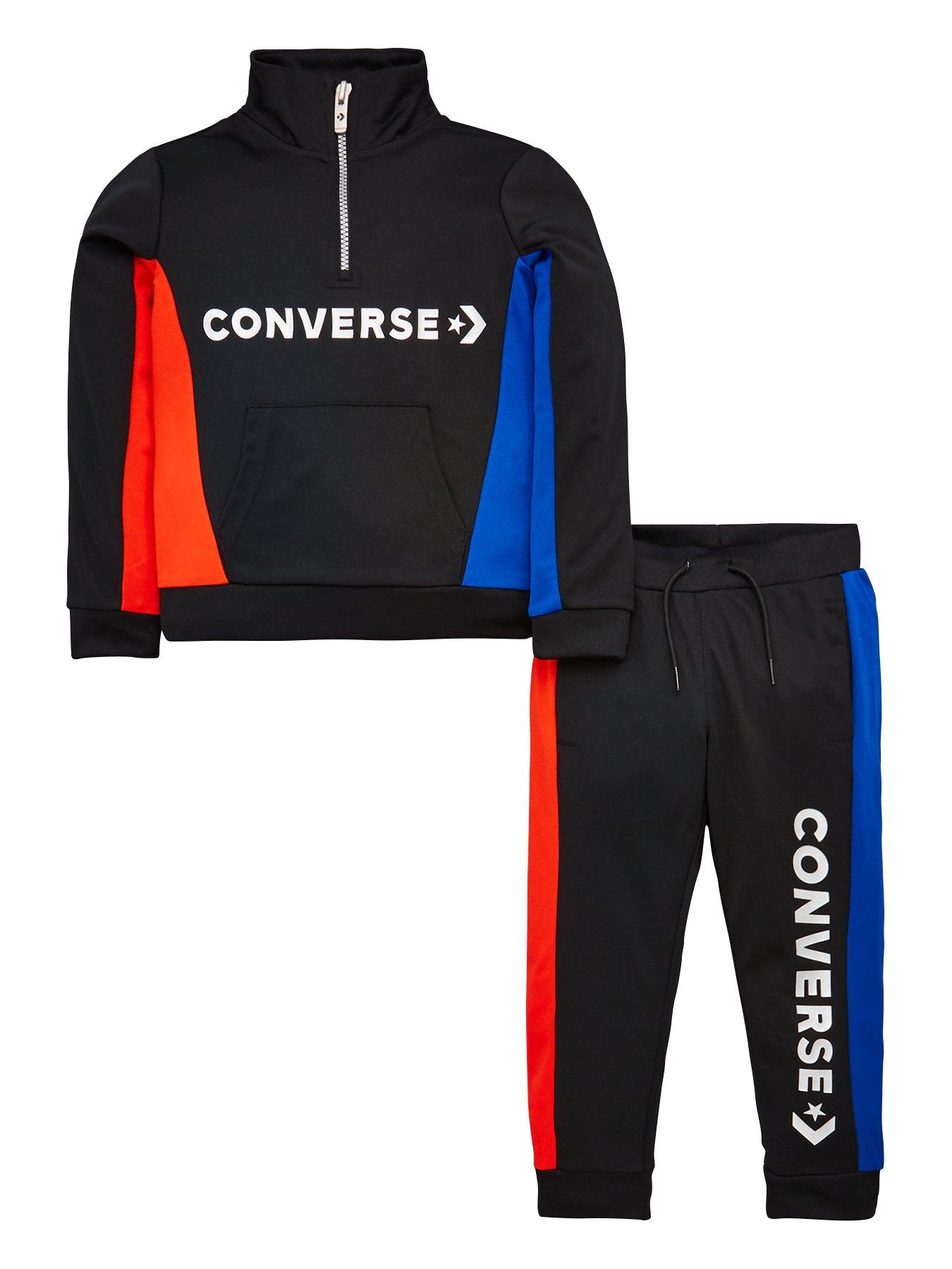 converse color block track jacket