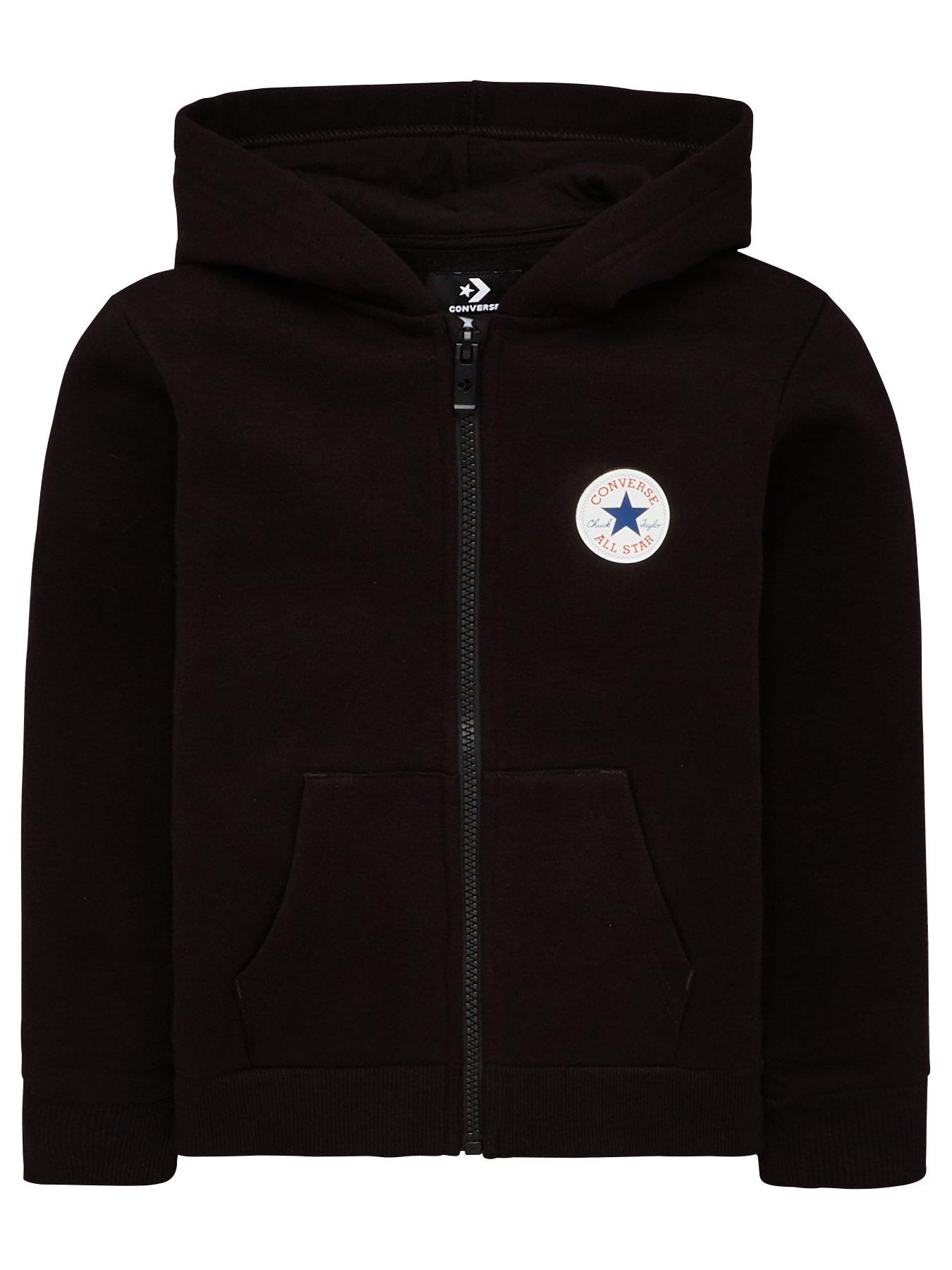 converse patch zip hoodie
