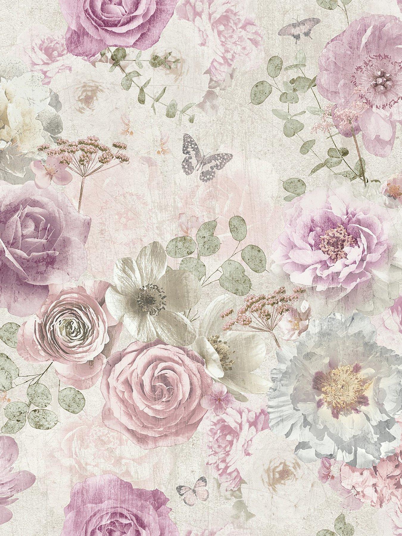 vintage flower wallpaper