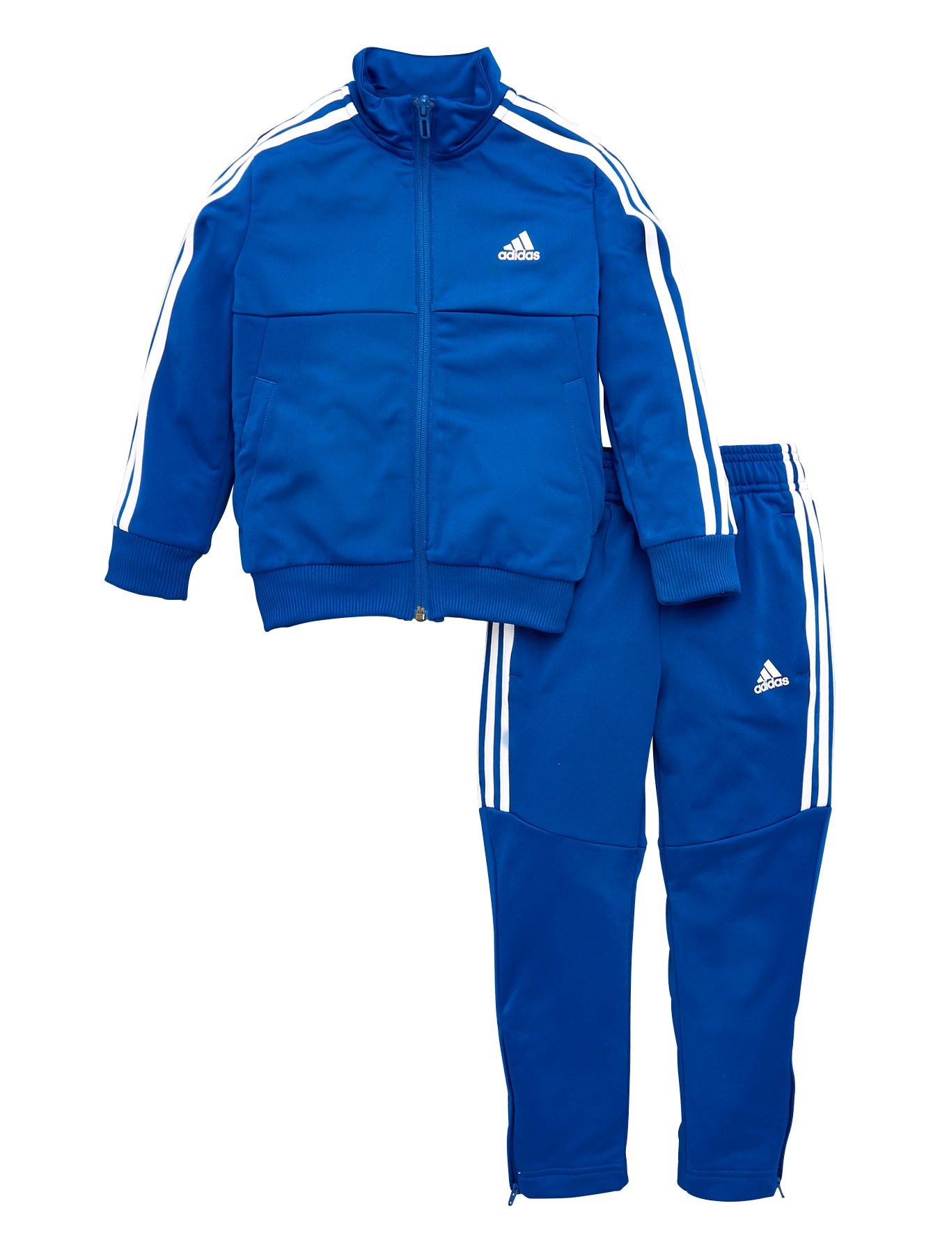 adidas tiro tracksuit blue
