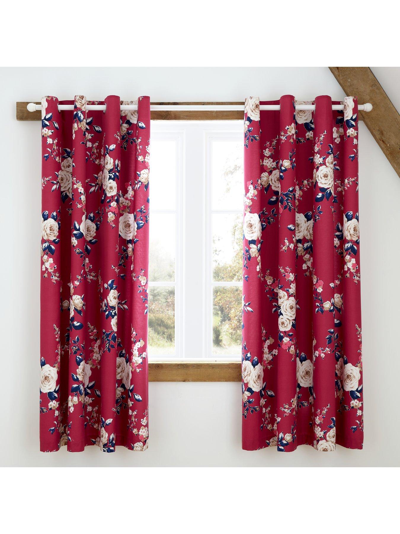 Catherine Lansfield Canterbury Eyelet Blackout Curtains