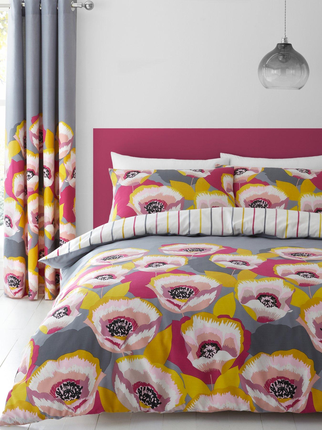 Catherine Lansfield Modernist Poppy Duvet Cover Set Very Co Uk