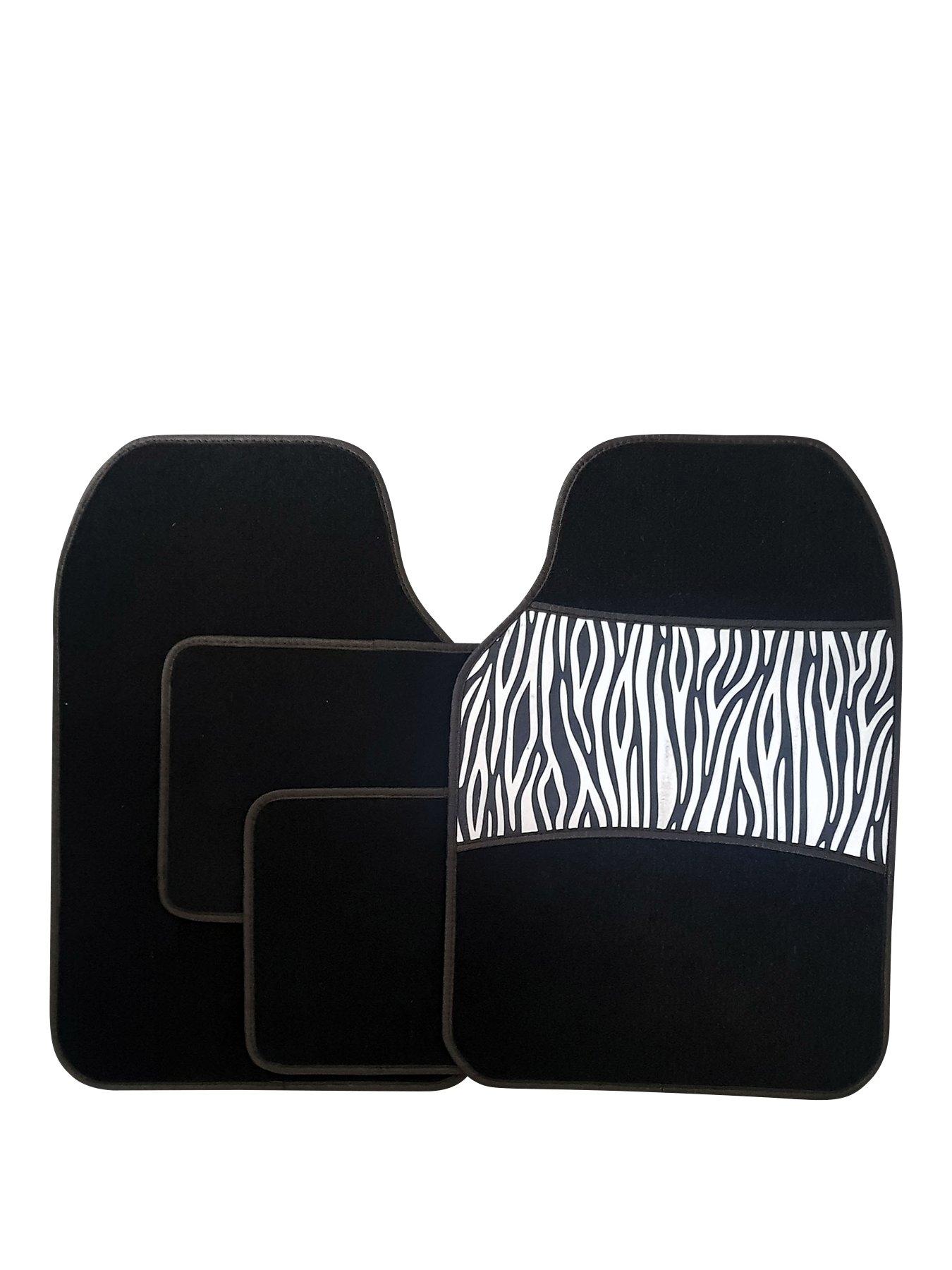 Streetwize Accessories 4 Piece Zebra Print Car Mat Set Very Co Uk