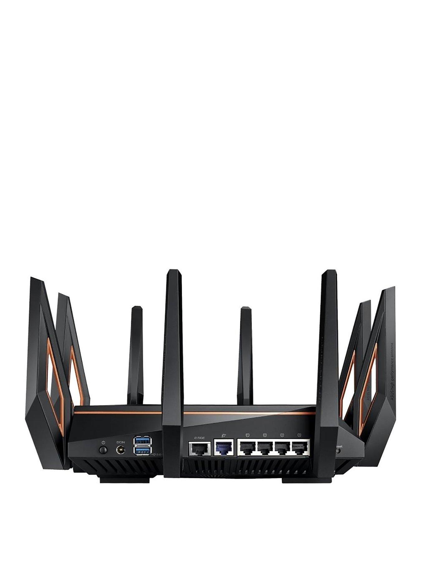 GT-AX11000 Republic Of Gamers WiFi 6 Tri-Band Wireless AI Mesh Gigabit  Gaming Router - PS5 compatible