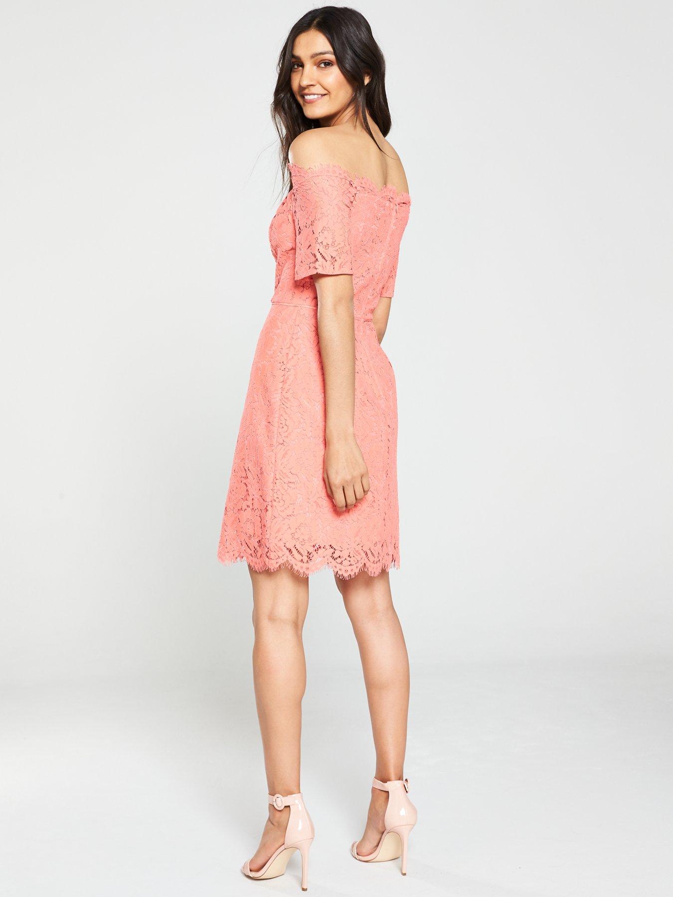 oasis lace bardot shift dress