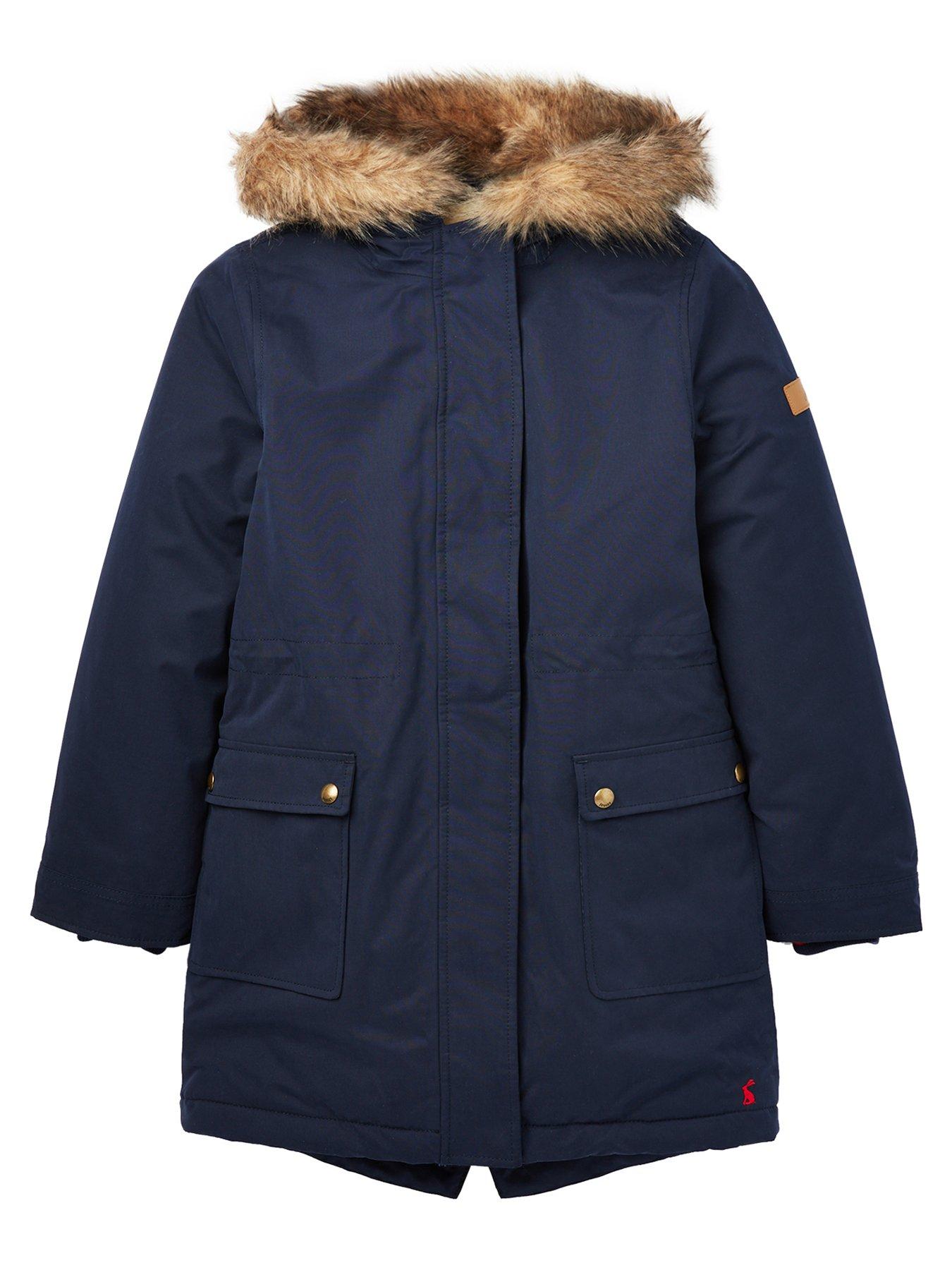 Joules Girls Bonnie Faux Fur Lined Parka review