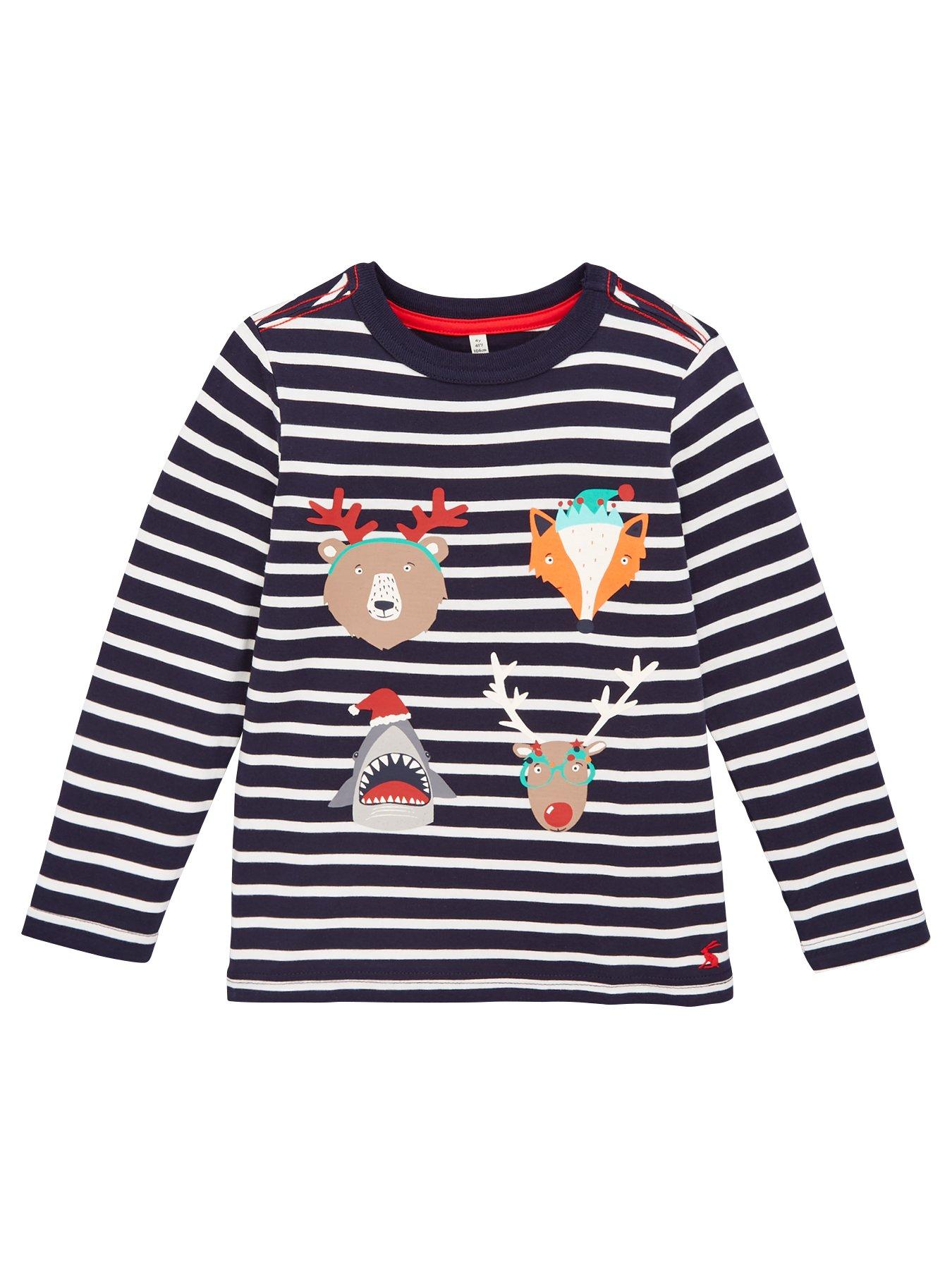 Joules Boys Finlay Festive Stripe Long Sleeve T-Shirt review