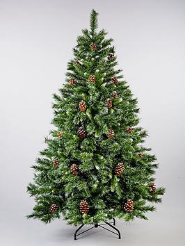 Product photograph of Festive Frosted Snow Queen Christmas Tree - 7ft from very.co.uk