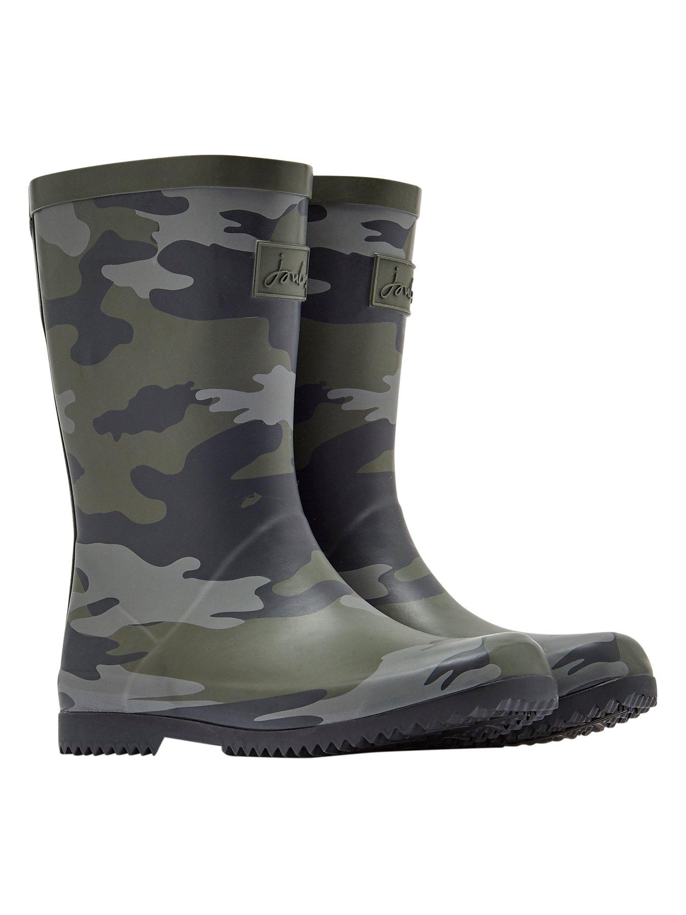 kids camo wellies