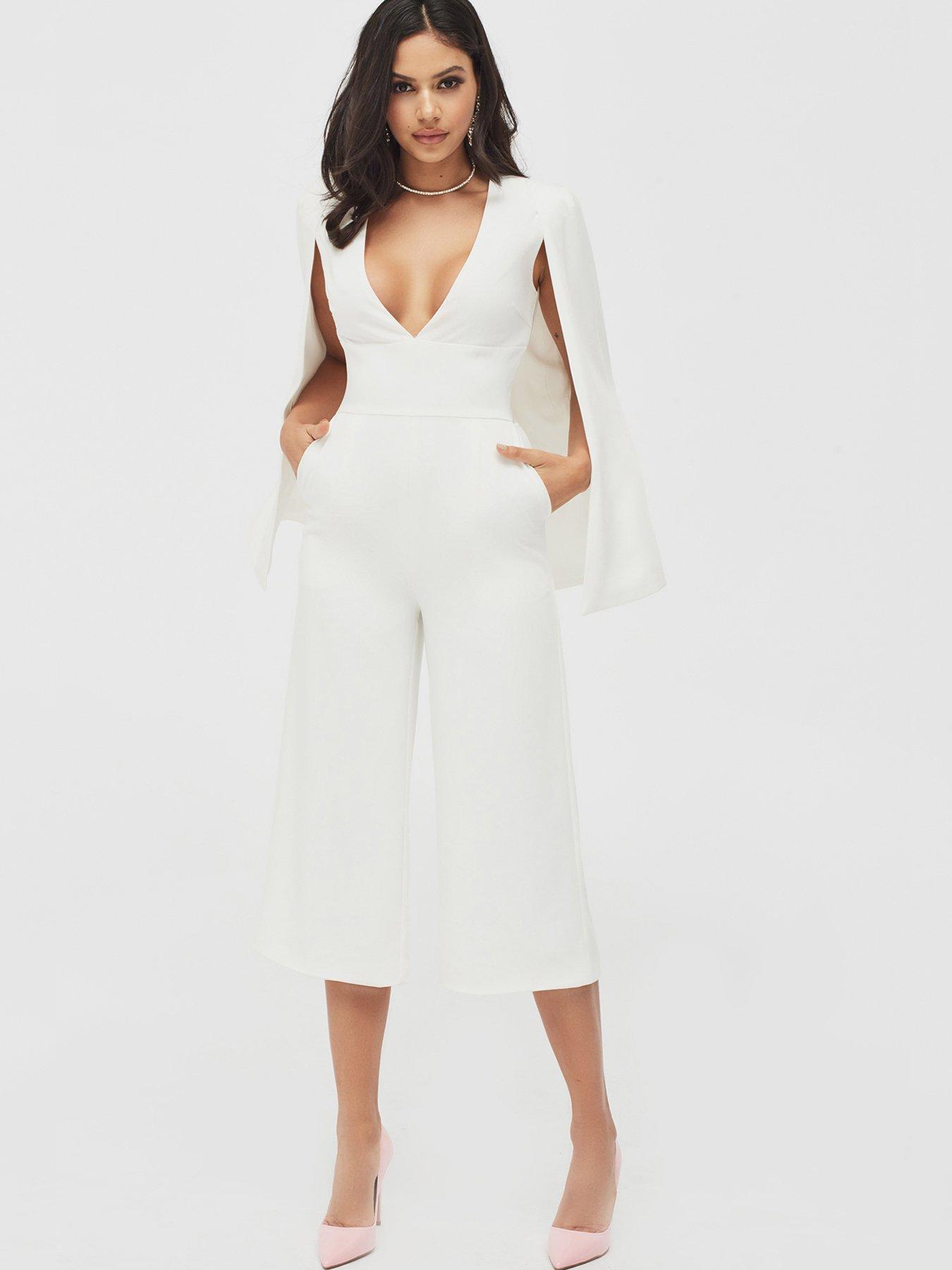 lavish alice white jumpsuit
