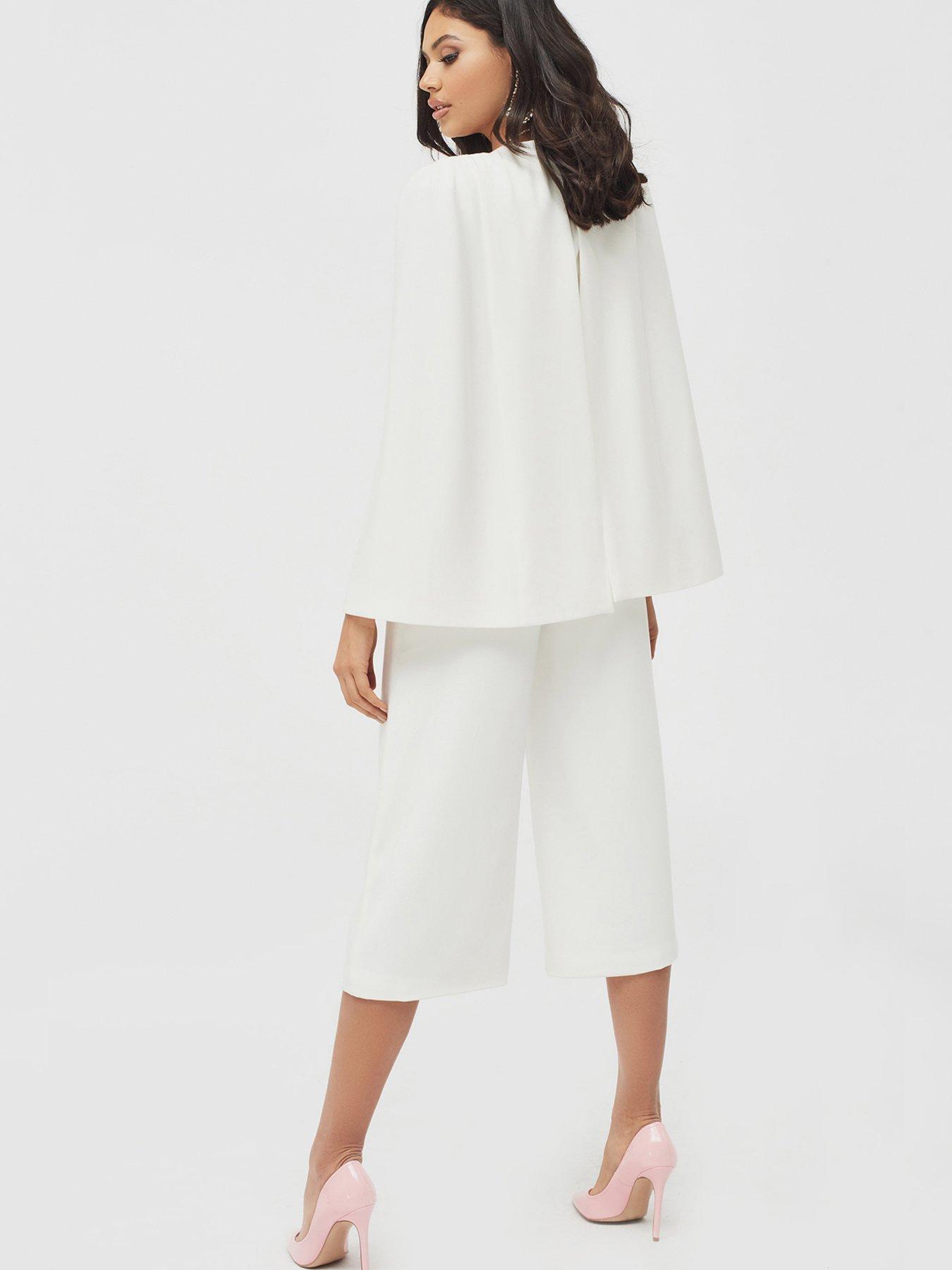 white cape jumpsuit uk