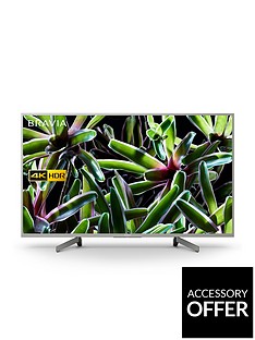 Sony BRAVIA KD49XG70, 49 inch, 4K Ultra HD, HDR, Smart TV - Silver