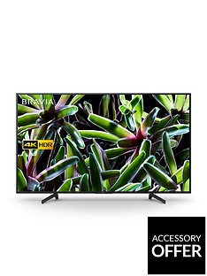 Sony BRAVIA KD65XG70, 65 inch, 4K Ultra HD, HDR, Smart TV - Black