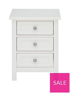 Julian Bowen Maine 3 Drawer Bedside Chest