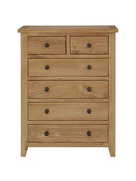 Product photograph of Julian Bowen Marlborough Ready Assembled 4 2 Drawer Chest from very.co.uk