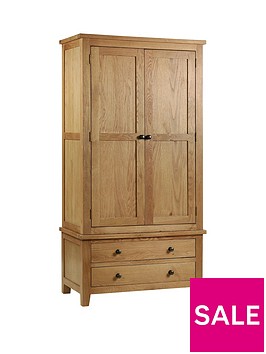 julian-bowen-marlborough-2-door-2-drawer-solid-oakoak-veneer-combination-wardrobe