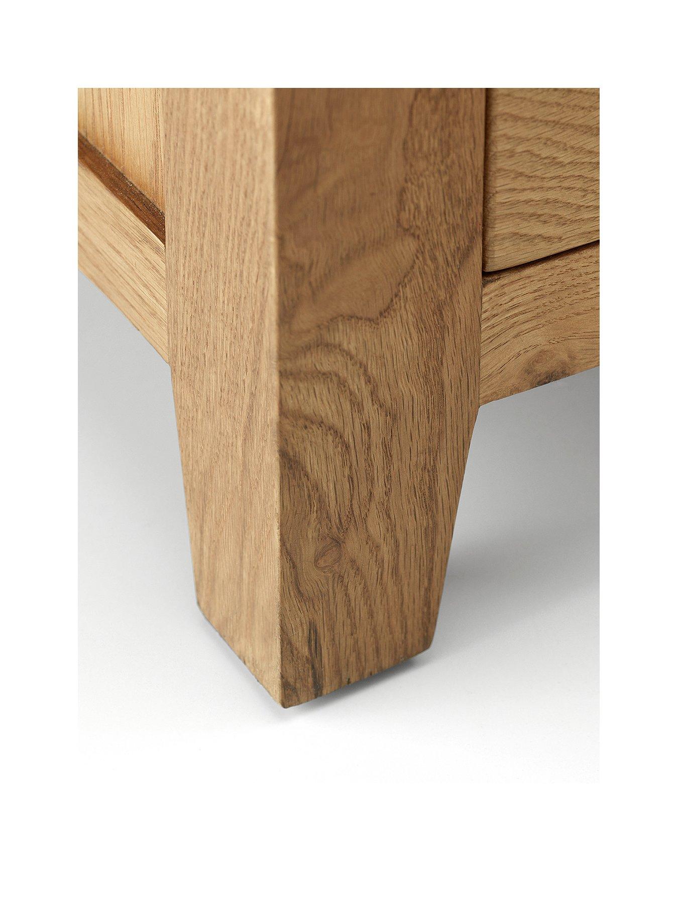 Image 2 of 3 of Julian Bowen Marlborough 2 Door, 2 Drawer Solid Oak/Oak Veneer Combination Wardrobe