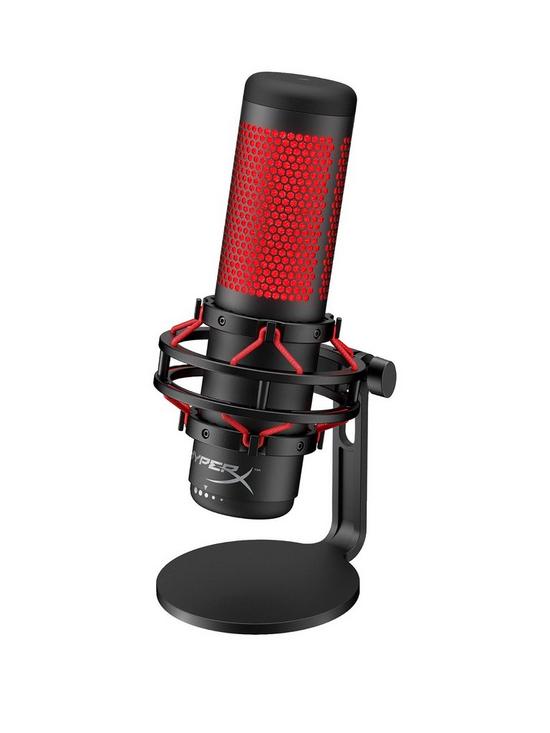 front image of hyperx-quadcast-usb-microphone
