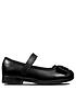  image of clarks-scala-tap-bow-school-shoes-black-leather