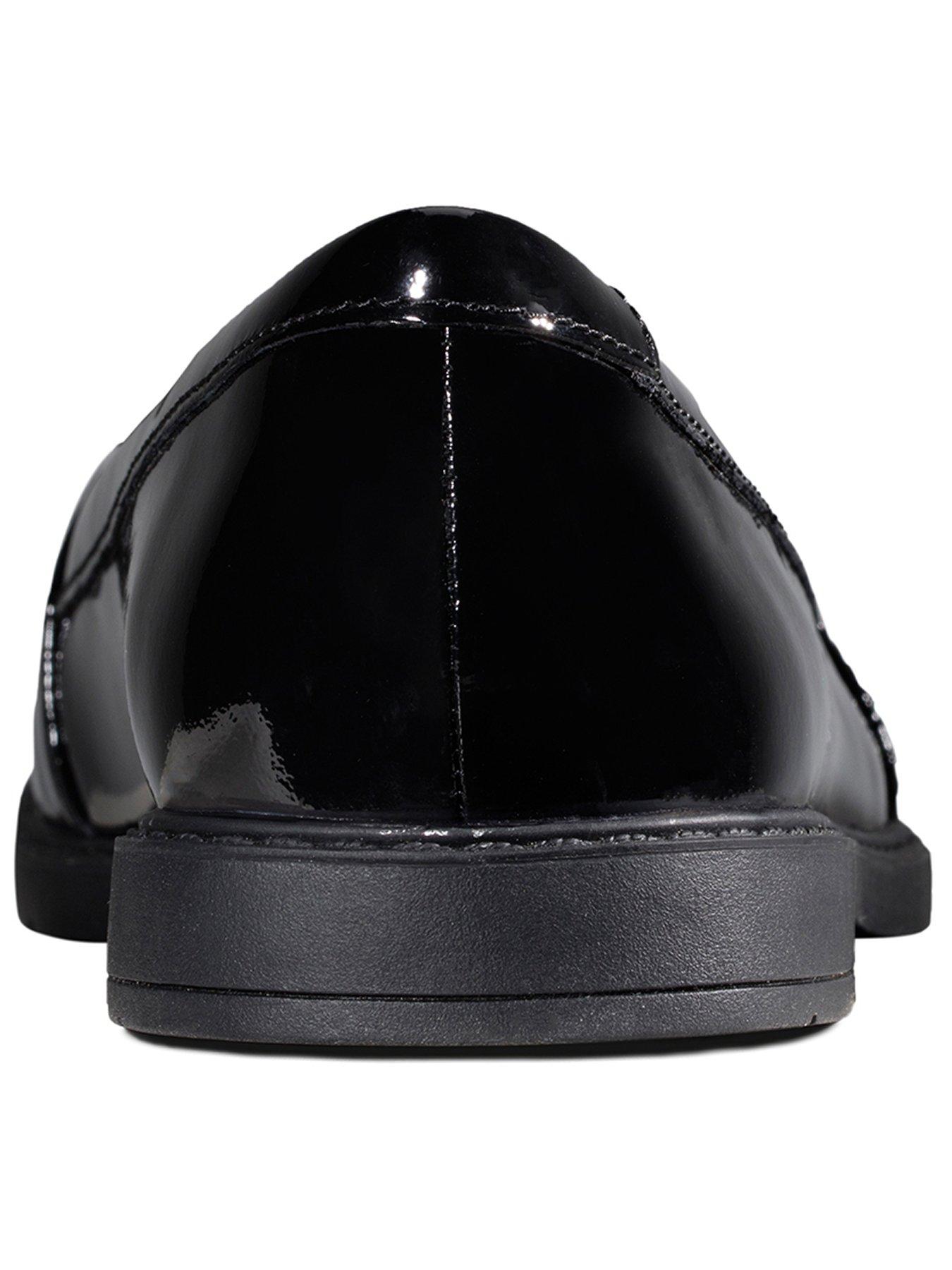 clarks patent leather loafers