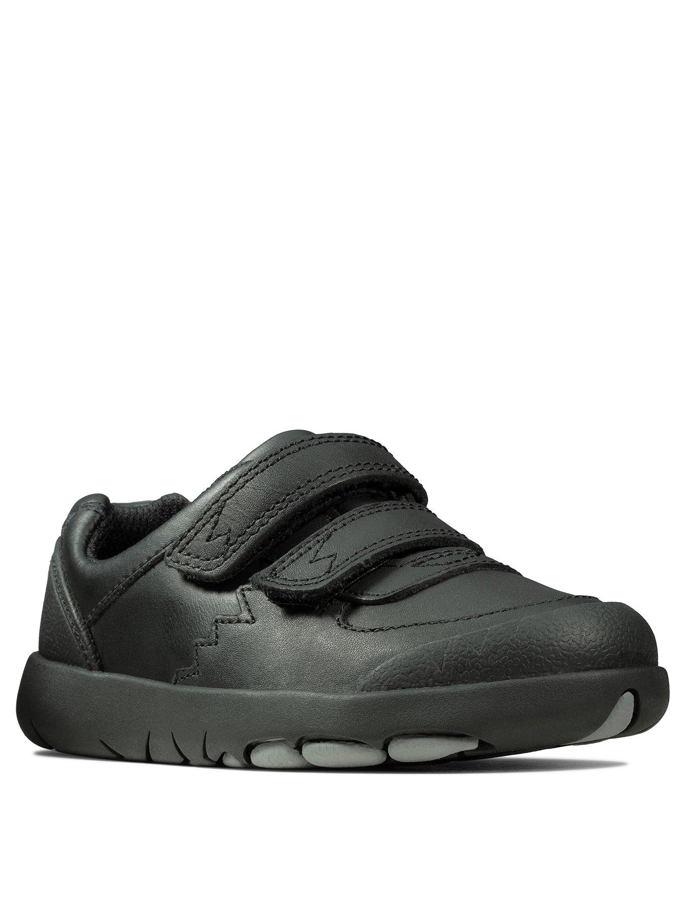 Clarks Rex Pace School Shoes Black very.co.uk