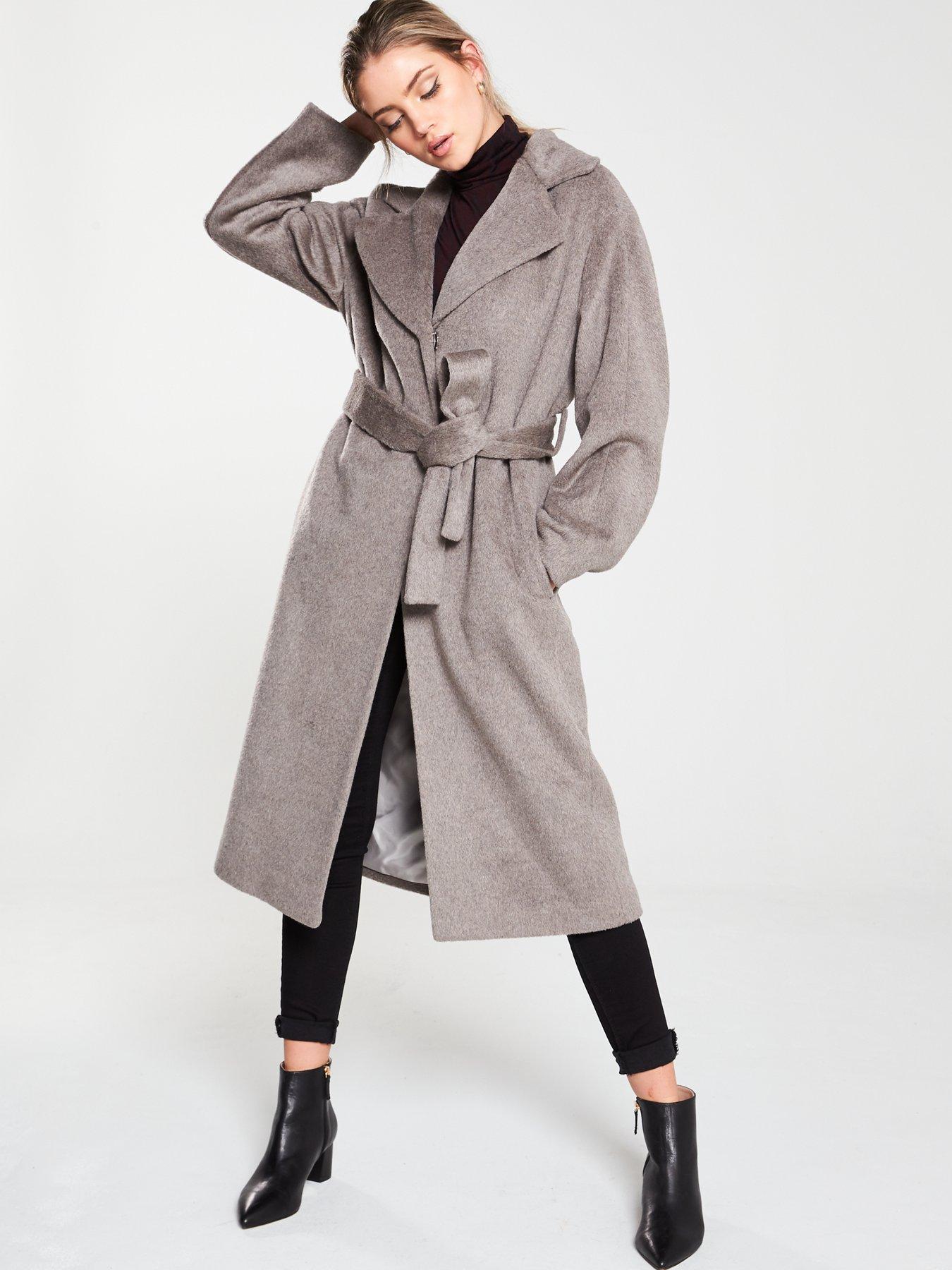 grey wrap coat uk