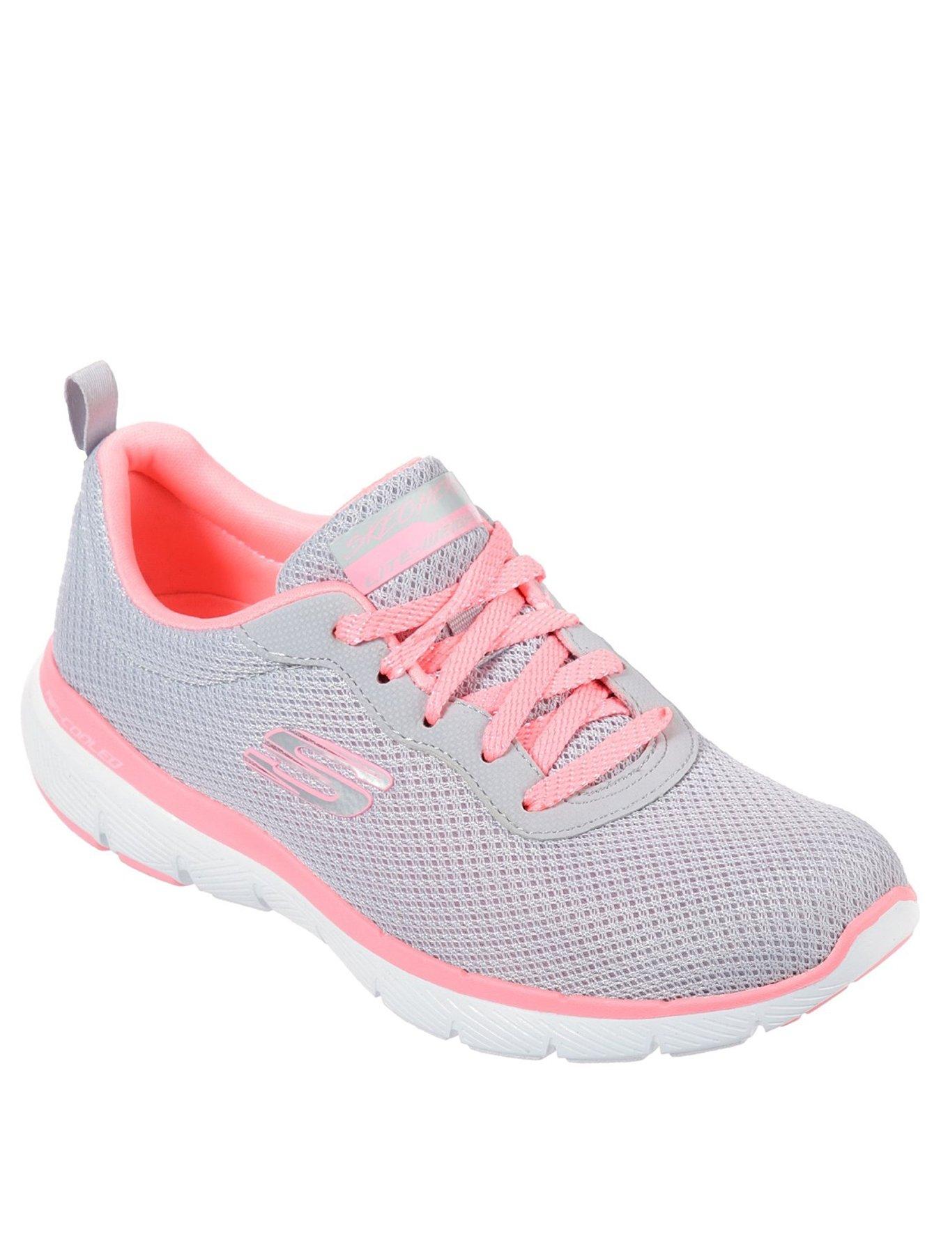 skechers flex appeal 3.0 first insight wide fit trainers