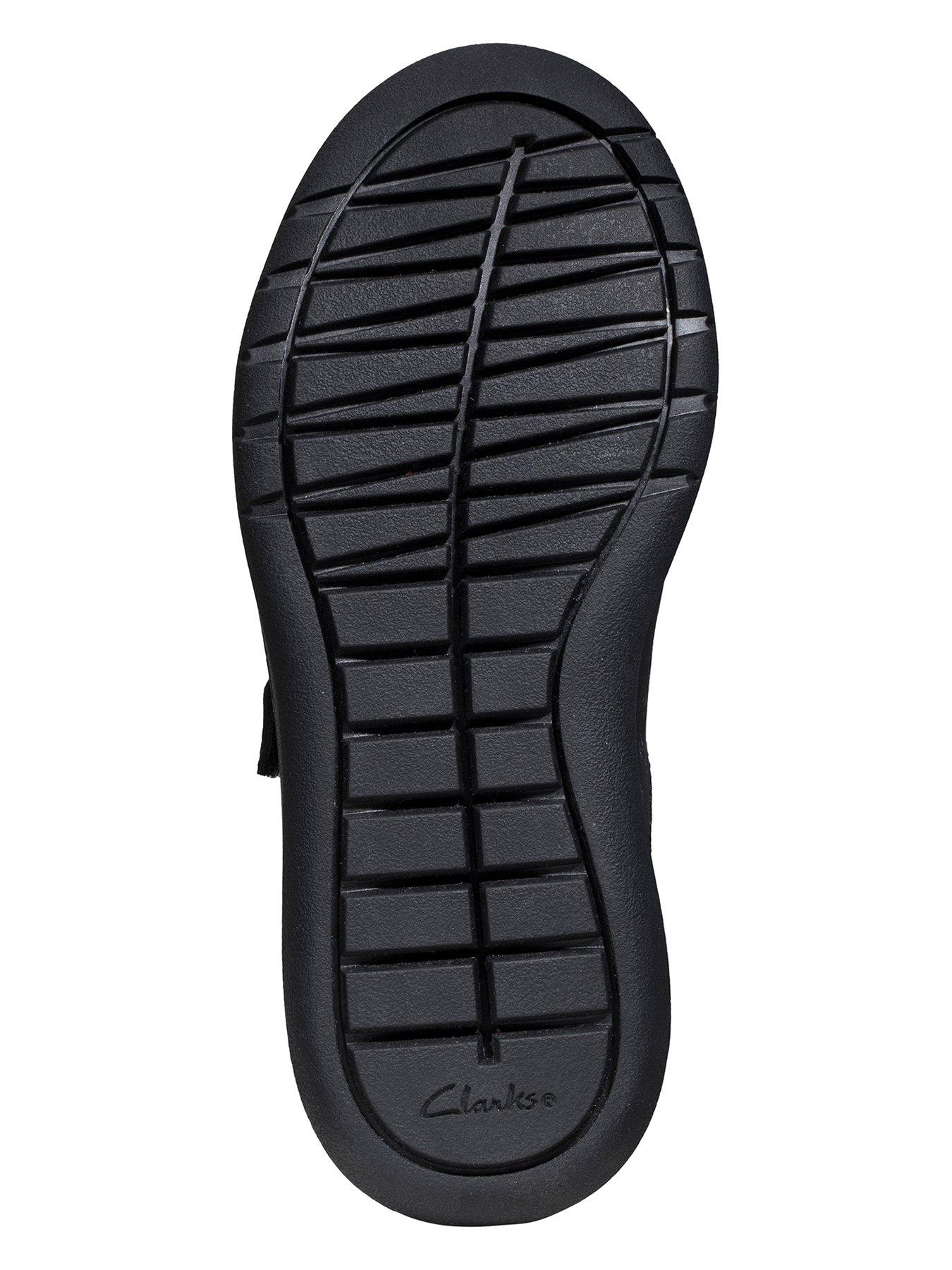 Image 5 of 7 of Clarks Boys&nbsp;Youth Scape Sky Strap School Shoes - Black Leather