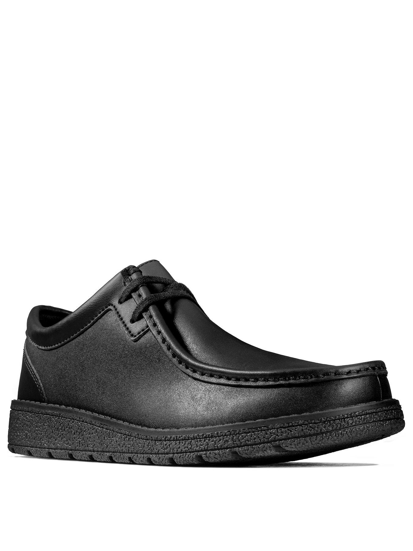 BNIB Clarks Girls Tasha Bay Black Leather School Shoes E/F/G/H Fitting 