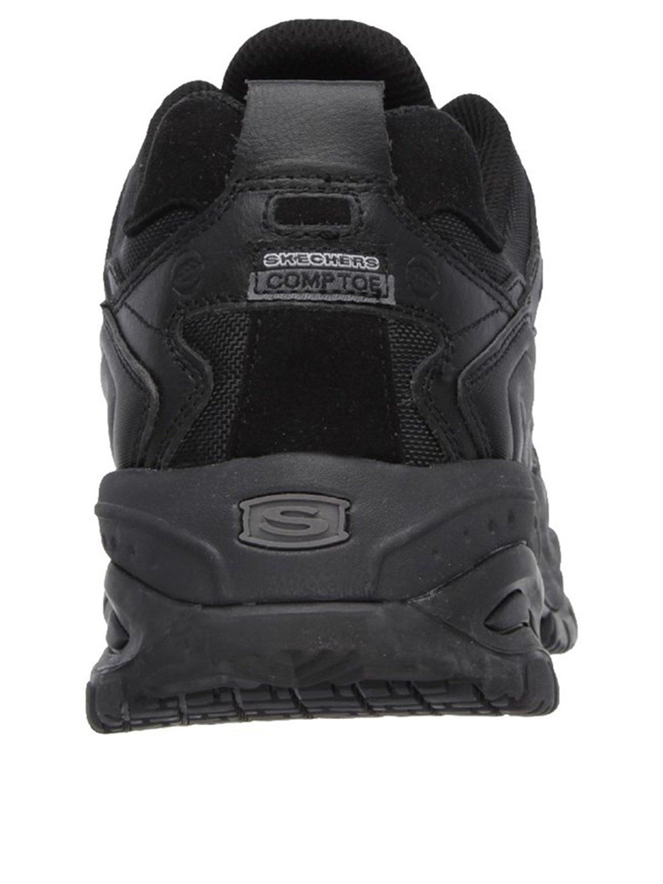 Skechers Work Relaxed Fit Lace Up Shoe - Black | very.co.uk