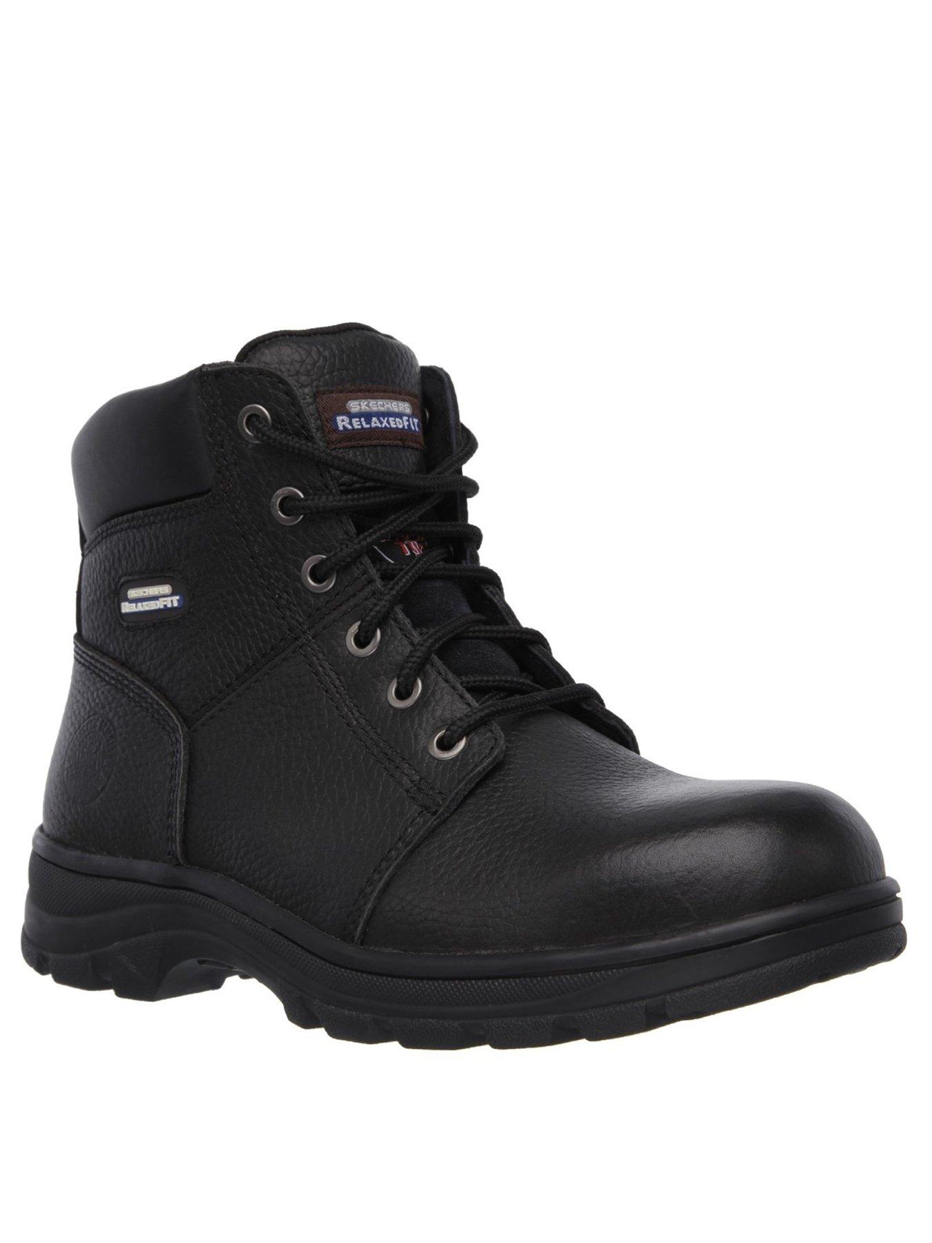  Work Relaxed Fit Workshire Lace Up Boot - Black