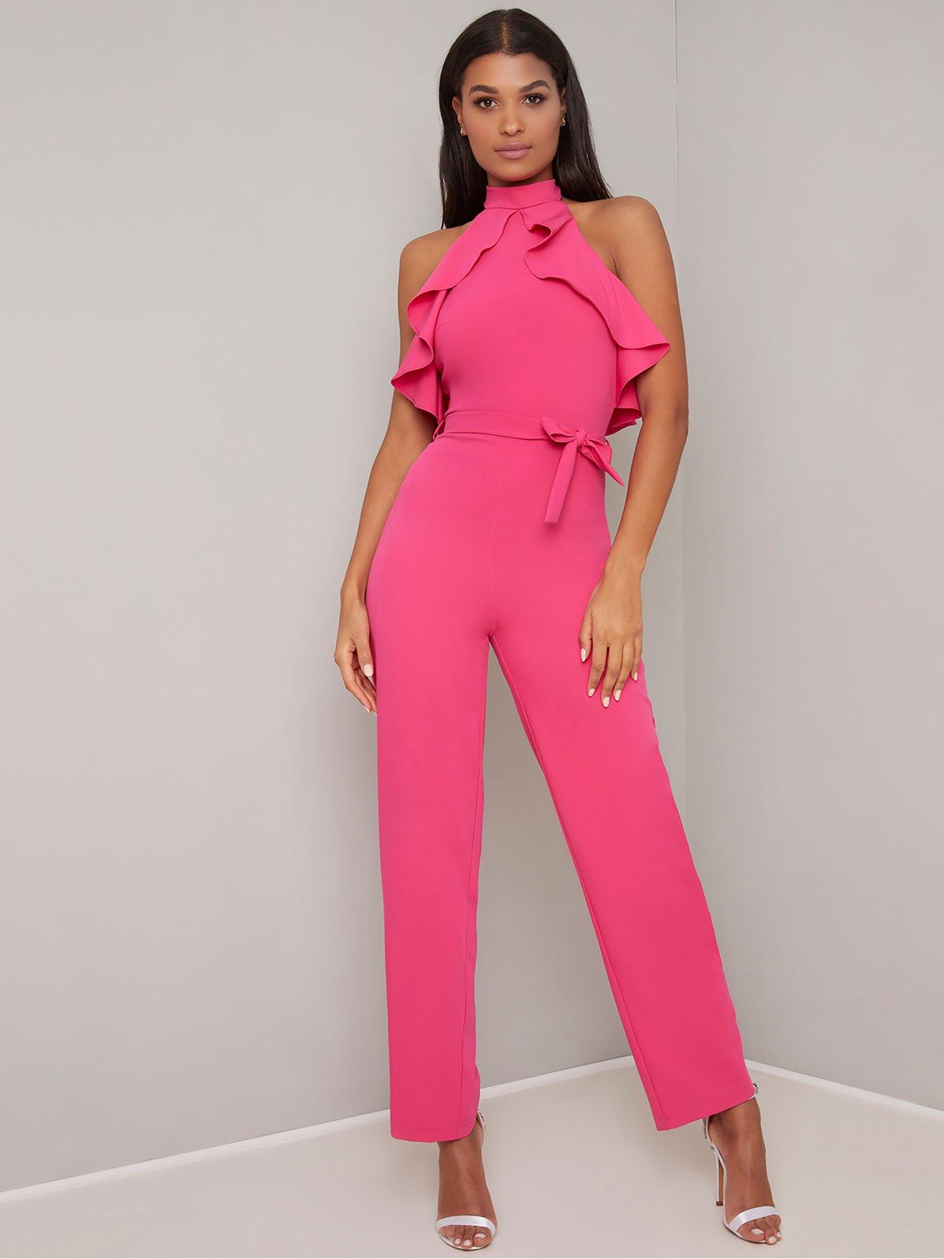 very pink jumpsuit
