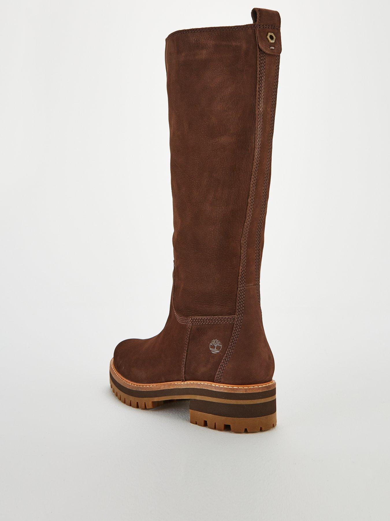 timberland brown knee high boots