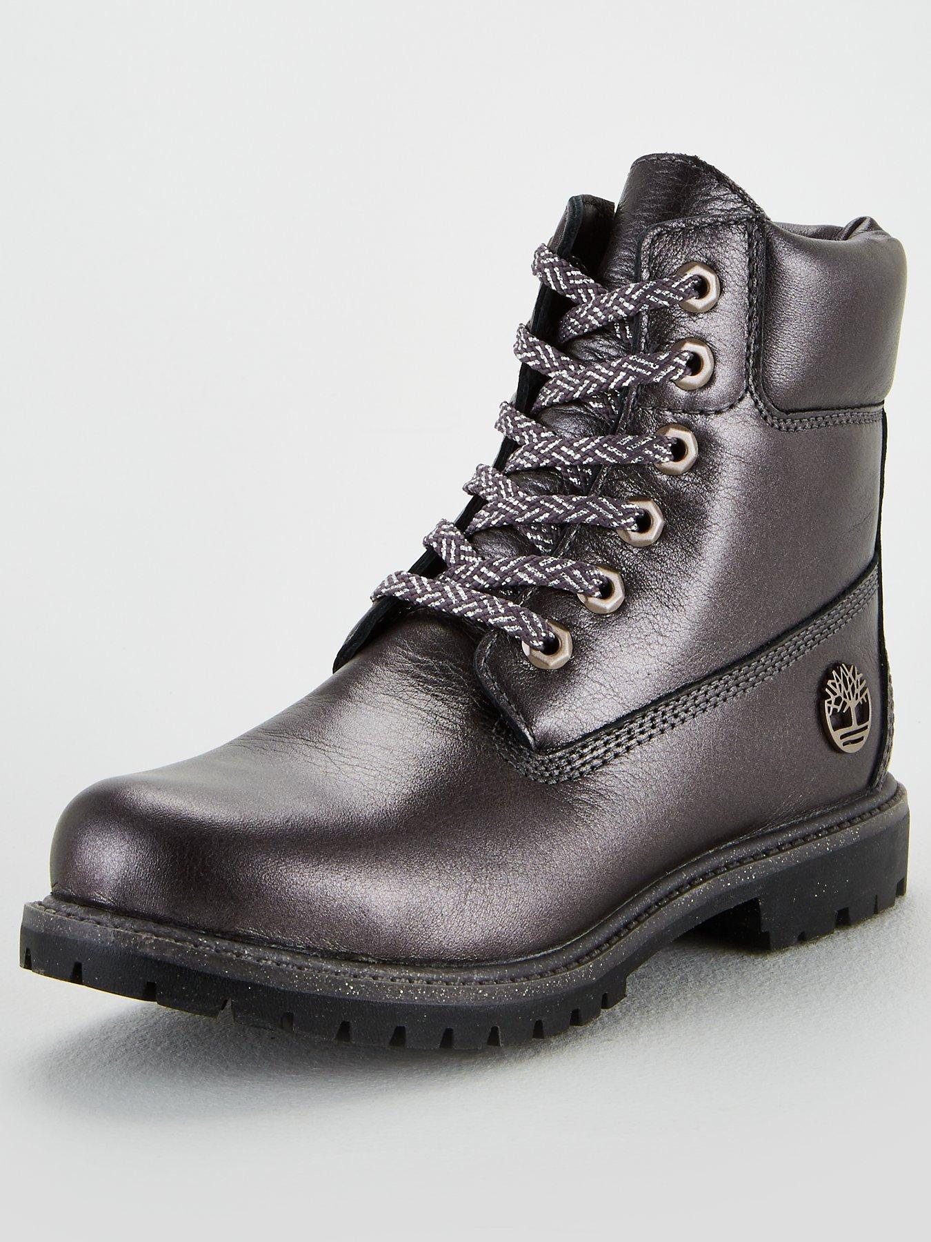 grey timberland ankle boots