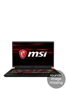 MSI GS75 Stealth 8SF-053UK Intel Core i7, 16GB RAM DDR4, 256GB SSD, Nvidia 8GB RTX 2070 MAX-Q Graphics, 17.3 inch Full HD Gaming Laptop - Black