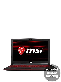 MSI GL63 8SE-093UK Intel Core i7 16GB RAM DDR4 1TB Hard Drive & 128GB SSD 15.6in Full HD Gaming Laptop Nvidia 6GB Dedicated Graphics RTX 2060 Black
