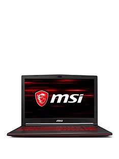 MSI GL63 8SE-093UK Intel Core i7 16GB RAM DDR4 1TB Hard Drive & 128GB SSD 15.6in Full HD Gaming Laptop Nvidia 6GB Dedicated Graphics RTX 2060 Black